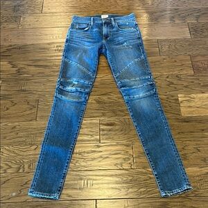 Hudson Jeans Ethan Biker Super Skinny Size 29